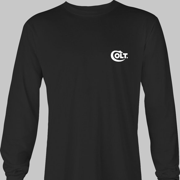 COLT Firearms Long Sleeve T-Shirt -1911 45 pistol gun rifle python peacemaker - Picture 4 of 6